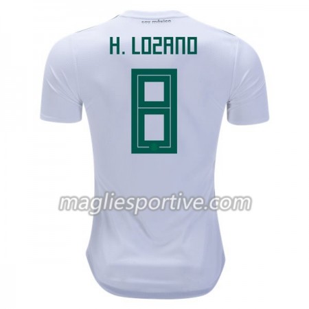 Completo Calcio Messico H.Lozano 8 Divisa Trasferta Mondiali 2018